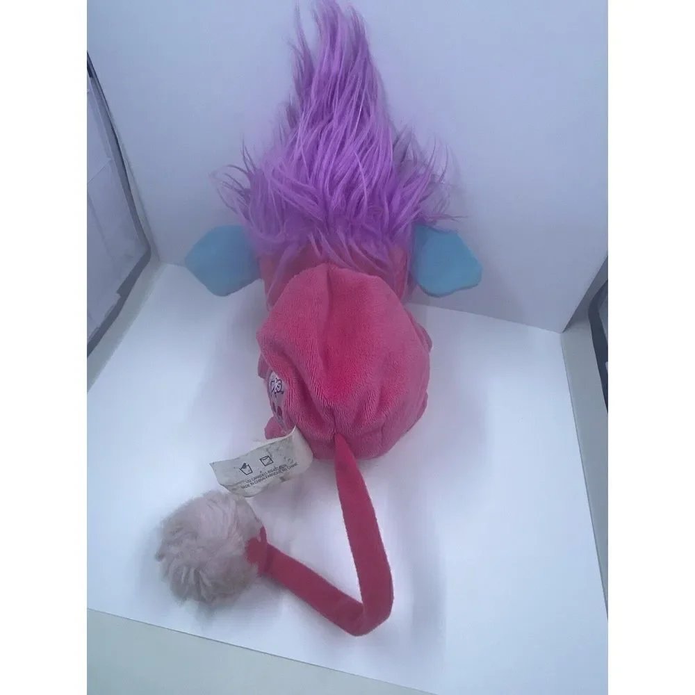 *Popples Sunny 2015 Plush Spin Master Pink Foldable Pre-loved Stuffed Animal